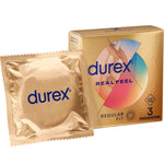 Prezervative fara latex Durex Real Feel 3 buc senzatie naturala piele pe piele