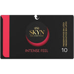 Detaliu textura valuri prezervative SKYN Intense Feel fara latex – puncte proeminente zone sensibile