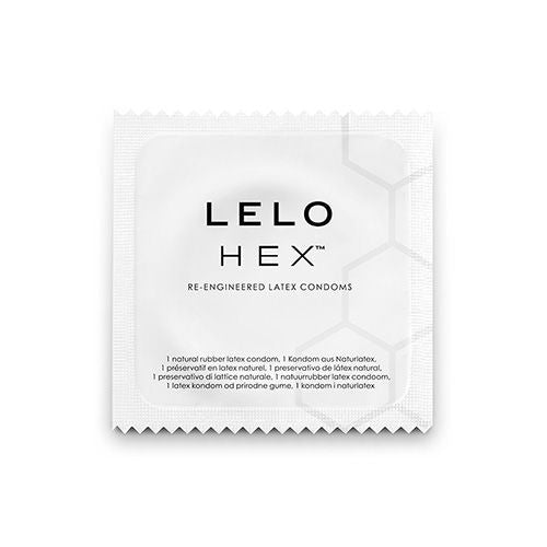 Prezervative Latex Natural LELO HEX 3 buc – Structura Hexagonala - Prezervative - Sensivo