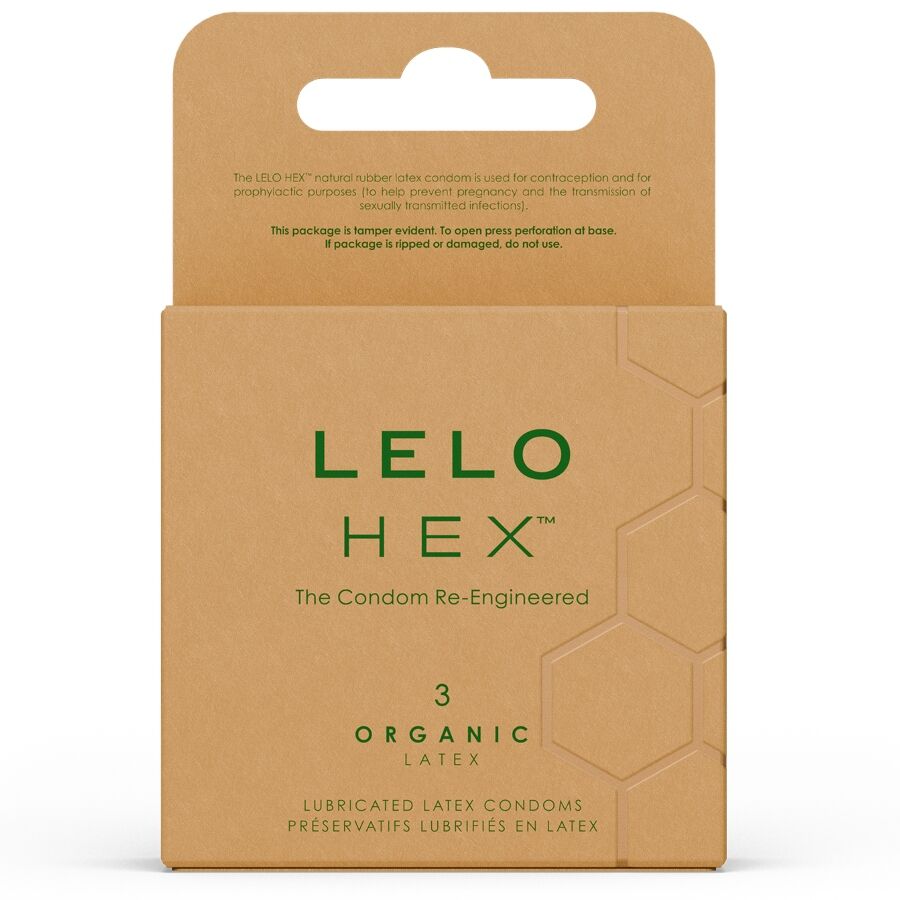Prezervative Organice Hex 3 buc – LELO - Prezervative - Sensivo