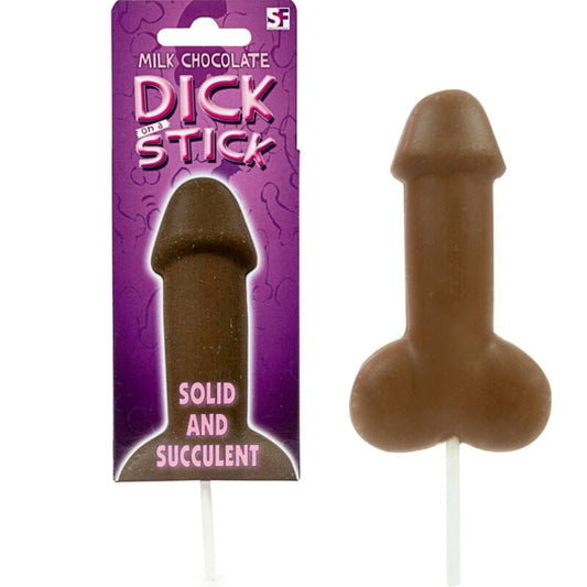 Acadea de ciocolata cu lapte in forma de penis Spencer Fleetwood - pe bat cadou adulti