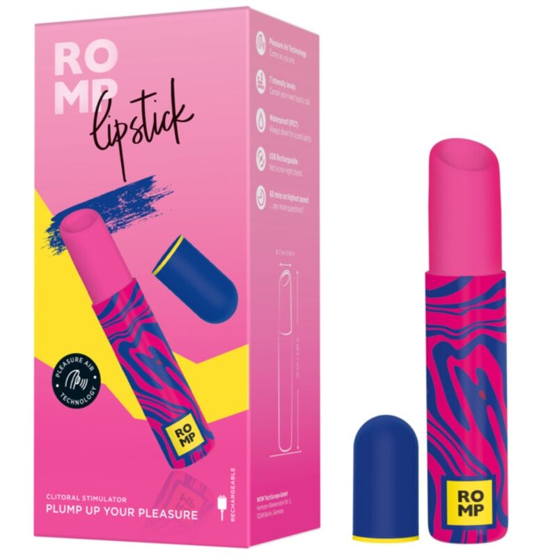Stimulator Clitoris Romp Rub Forma Ruj 7 Niveluri Vibratii - Stimulator Clitoris - Sensivo