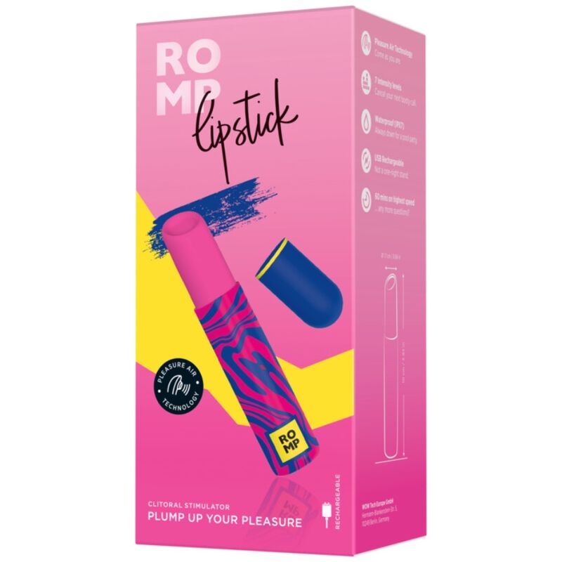 Stimulator Clitoris Romp Rub Forma Ruj 7 Niveluri Vibratii - Stimulator Clitoris - Sensivo