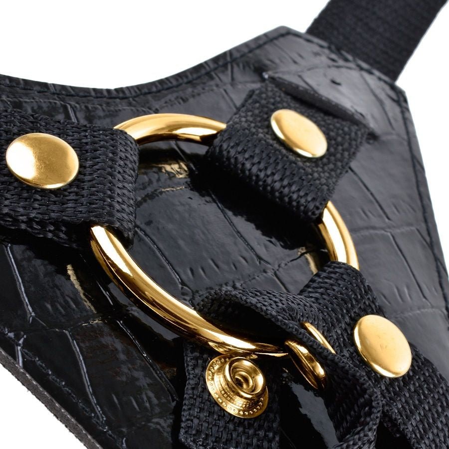 Strap-on cu Dildo Realist 18 cm si Ventuza - Fetish Fantasy Gold - Strap-on - Sensivo