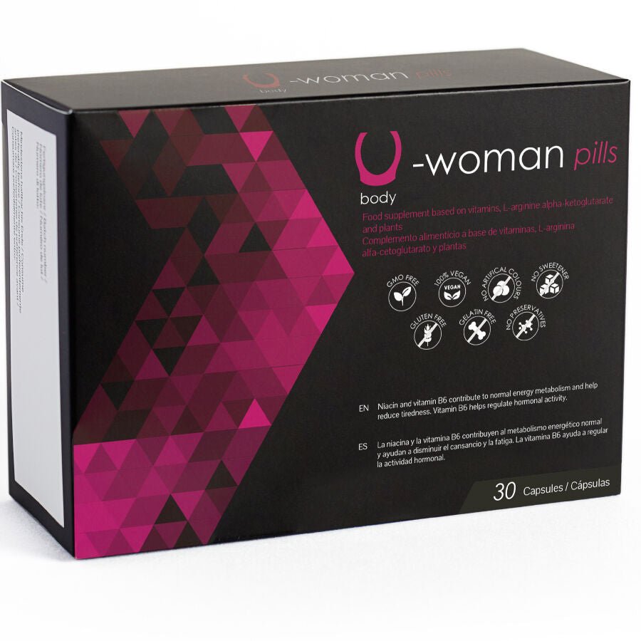 U-Woman ambalaj fata si verso - supliment libido natural femei 30 capsule ingrediente