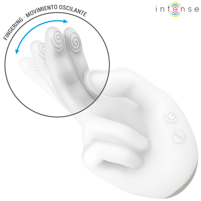 Vibrator Clitoridian Forma Mana cu Vibratii si Caldura – INTENSE Jimmy - Vibratoare - Sensivo