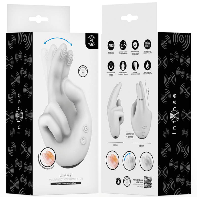 Vibrator Clitoridian Forma Mana cu Vibratii si Caldura – INTENSE Jimmy - Vibratoare - Sensivo