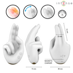 Stimulator vibrator clitoridian forma mana INTENSE - degete flexibile cu miscare oscilanta