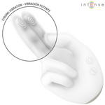 Vibrator clitoridian forma mana INTENSE Jimmy - vedere laterala profil