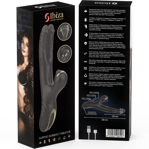 Vibrator Dublu cu Stimulator Clitoridian Two Dragons - IBIZA - Vibrator - Sensivo