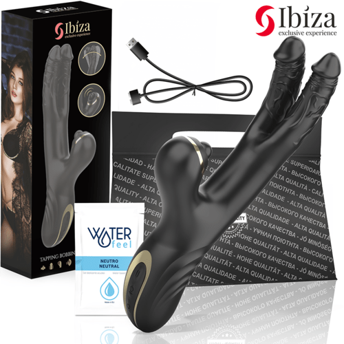 Vibrator Dublu cu Stimulator Clitoridian Two Dragons - IBIZA - Vibrator - Sensivo