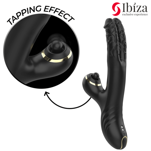 Vibrator Dublu cu Stimulator Clitoridian Two Dragons - IBIZA - Vibrator - Sensivo