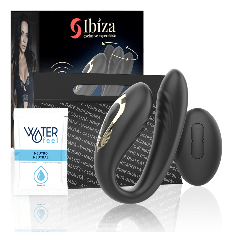 Vibrator Dublu Rotativ cu Telecomanda 10 Moduri - IBIZA - Vibrator - Sensivo