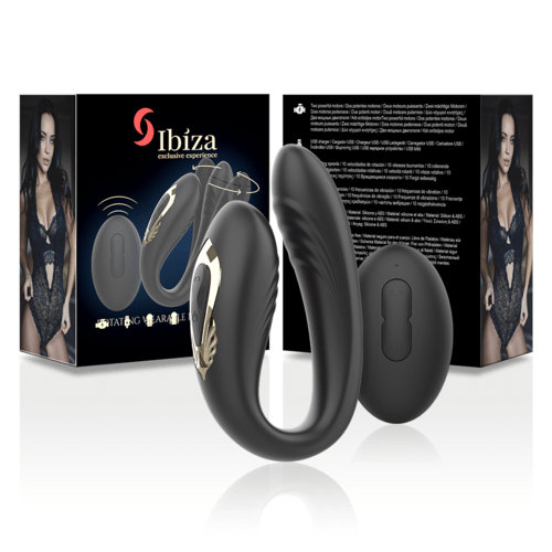 Vibrator Dublu Rotativ cu Telecomanda 10 Moduri - IBIZA - Vibrator - Sensivo