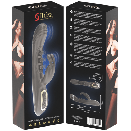 Vibrator Rabbit cu Pulsatii si Vibratii Punct G - IBIZA - Vibrator - Sensivo