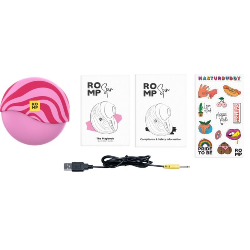 Vibrator Rabbit cu Rotatie si Aspiratie Clitoridiana Romp Spin - Vibratoare - Sensivo