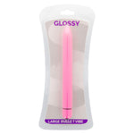 Vibrator Glossy Slim Deep Rose – portabil ideal voiaj 2 baterii AA silentios 55dB