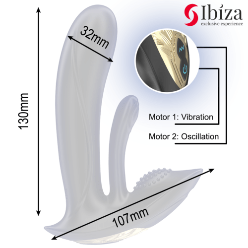 Vibrator Wearable Punct G si Clitoris cu Telecomanda - IBIZA - Vibrator - Sensivo