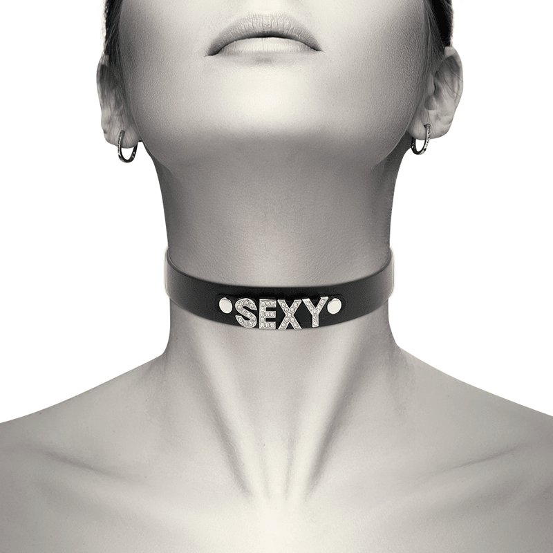Zgarda Choker din Piele Vegana BDSM - Coquette - BDSM - Sensivo
